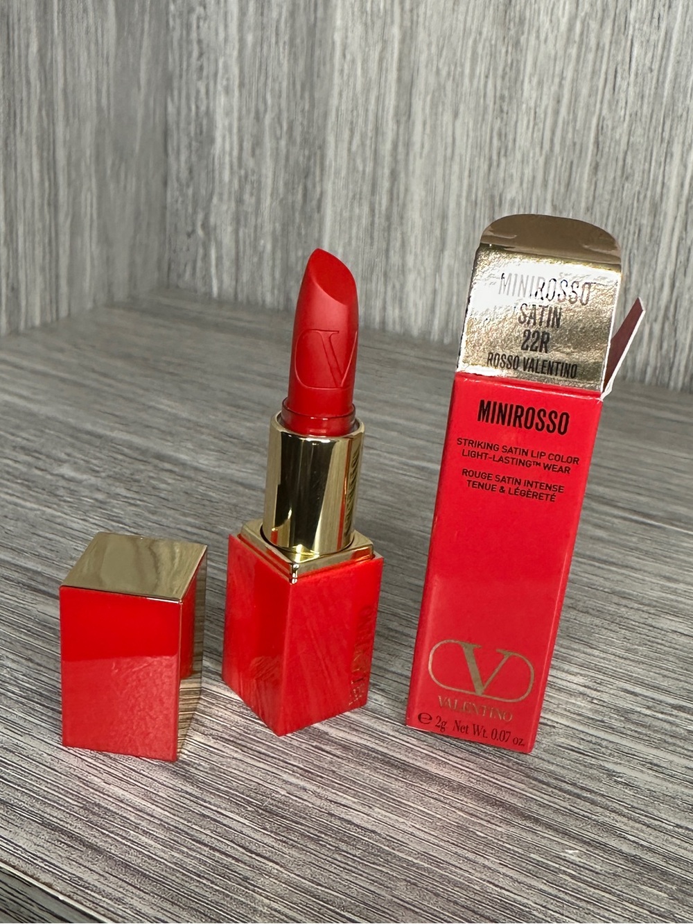 Valentino MiniRosso Satin Lipstick — 22R
